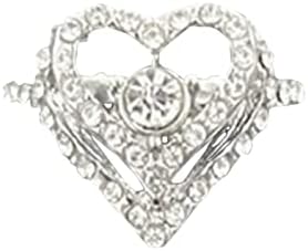 2023 Nova srebrna igla pjenušava naušnice za srce male kristalne naušnice u obliku srca Modni trendi nakit Ljubav dijamantni prsten ženski dvostruki ljubavni prstenovi za dijamantne prstenove