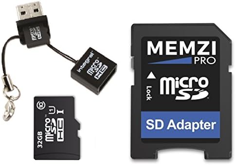 MEMZI PRO 32GB Klasa 10 90MB / s Micro SDHC memorijska kartica sa SD adapterom i mikro USB čitačem