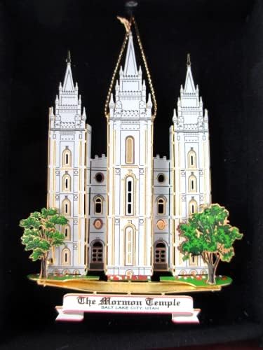 Mormonski Hram Božićni Ukras Salt Lake City Utah Suvenir Poklon