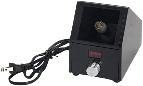 Pitara Herb aromaterapijski difuzor sa keramičkim sistemom grijanja – difuzno sve vrste bilja – difuzor sa podesivom temperaturom – Digitalni LED ekran za temperaturu sa crvenim svjetlom – crna plastika