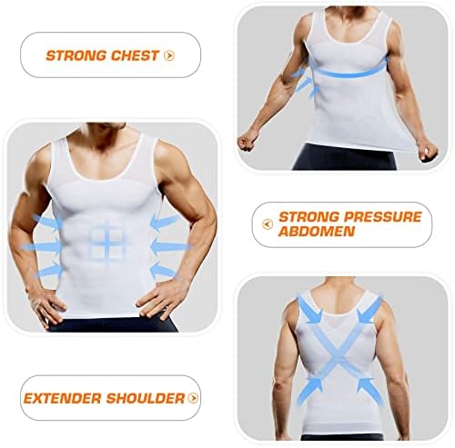 Muška kompresijska košulja za mršavljenje prsluk za oblikovanje tijela za sakrivanje odjeće za oblikovanje trbuha