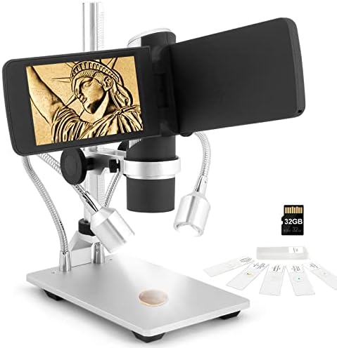 Andonstar AD203 digitalni mikroskop novčića za greške sa metalnim postoljem & amp;Led svjetlo, ručni prijenosni