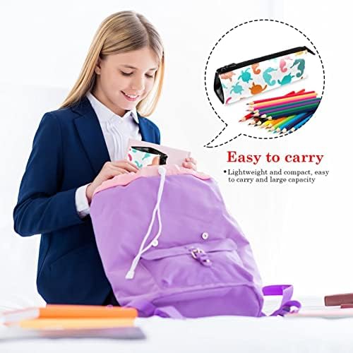 LAIYUHUA prenosiva elegantna torba za olovke PU kožna torbica kompaktna torba sa zatvaračem