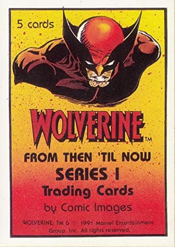 Wolverine od tada 'do sada serija 1 1991 stripom slike Base kartica set od 45 + 1 marvel
