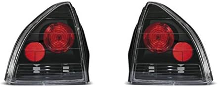 V-MAXZONE dijelovi zadnja svjetla VR-1855 Zadnja lampa za montažu repna lampa 1 par vozača i suvozača kompletan Set Crna kompatibilna sa Honda Prelude 1992 1993 1994 1995 1996 1997