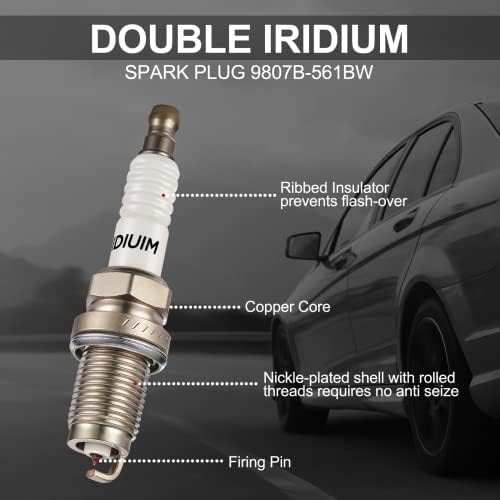 SPEEDTUN paket za paket i iridijum svjećice za 2.0L 2.4L L4 vozila, kompatibilna sa Acura RSX,