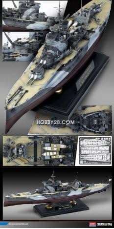 Akademija 1/350 H. M. S. Warspite Bojni Brod Vojni Brod Plastični Model Kit 14105