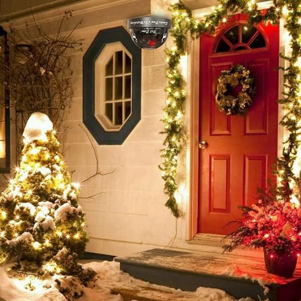 Santa Cam, Caprioyuens Santa Kamera Dummy sigurnosna kamera sa realističnim crvenim trepćućim svjetlom, za smiješni Božićni ukras
