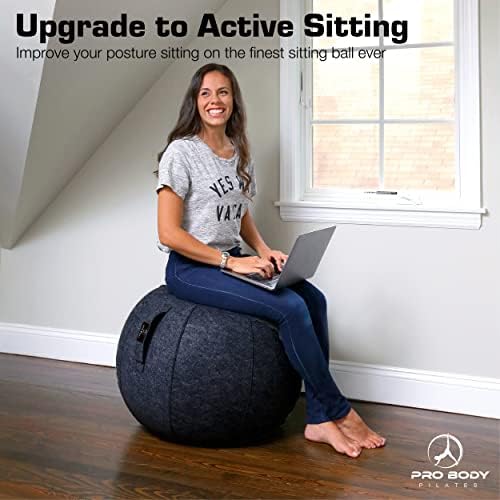 ProBody Pilates stolica za jogu, stolica sa loptom za vežbanje za kancelariju i radni sto, stolica za jogu sa