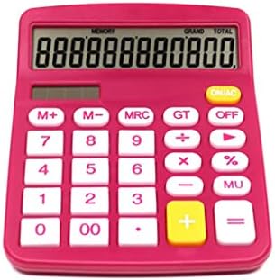 LDCHNH 12-znamenkasti kalkulator velikih gumba Financijski poslovni računovodstveni alat Rose Crvena boja za poklon uredskih škola