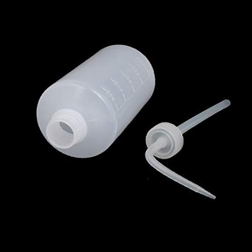 X-DREE 500ml prozirna plastična boca za doziranje ulja u obliku cilindra (Bottiglia di erogazione di misurazione a forma di cilindro in plastica trasparene da 500 ml