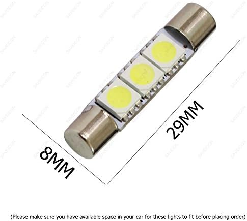SAWE-3-SMD 29mm T6 6614f LED sijalice za automobilsko ogledalo za sunce