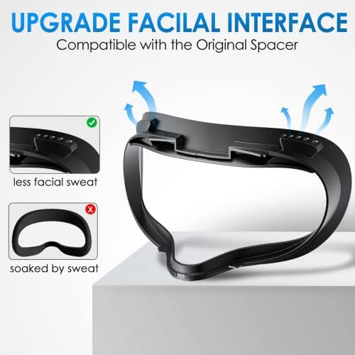 Superus sučelje za lice za oculus / meta potragu 2 dodatna oprema, sa 2 kom. Zamjena ploče