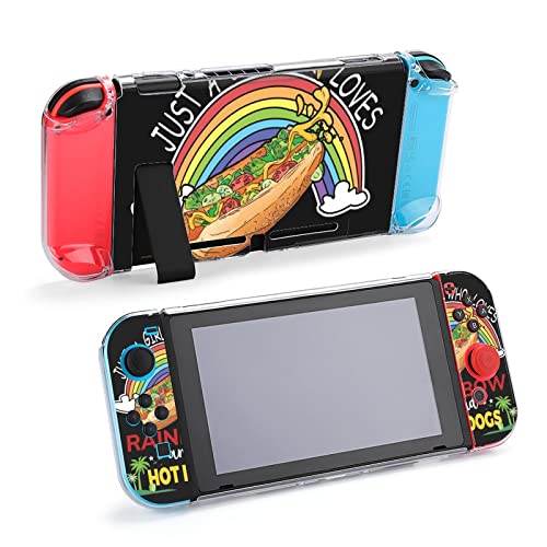Nonock zaštitni poklopac kućišta za Nintendos Switchs, Rainbow Hot Dog Switchs konzola za igru protiv ogrebotina