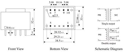 Yhdc PCB zavarivanje izolacija transformator PE3515-i 3,5 VA 110v/15v