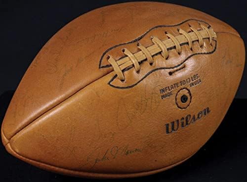 1964. Cleveland Browns Super Bowl Champs TEAM potpisao fudbal Jim Brown JSA COA - AUTOGREMENT Fudbal
