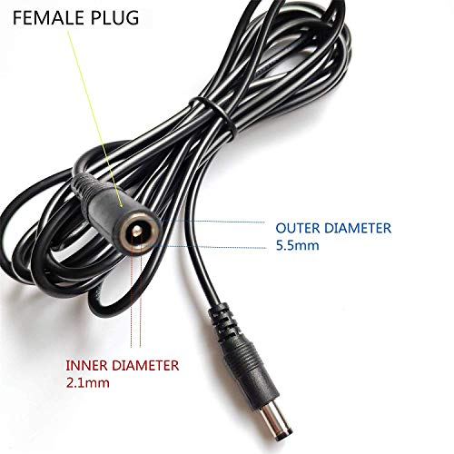 Krui 3m dugačak 5,5x2 mm dc produženi kabel za samostalno sirenu CCTV sigurnosnu kameru Jack adapter za napajanje vodeći mužjak do ženskog utikača