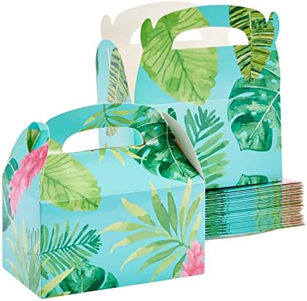 Plava PANDA 24 pakovanja Luau Tropical Party Favor kutije za dečije rođendanske dekoracije, Poklon kutija sa havajskom