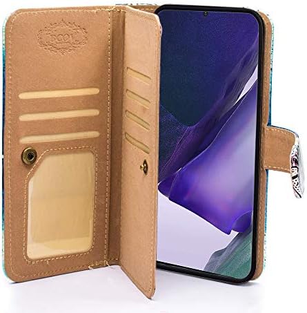 Bcov Galaxy Note 20 Ultra 5G torbica za novčanik, Retro američka zastava multifunkcionalna kožna torbica