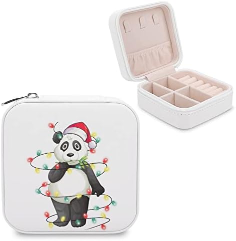 Božićna svjetla Panda mala kutija za nakit smiješna životinjska putovanja mali Organizator prijenosni vitrina za prstenje naušnice ogrlica Božić Pokloni za djevojčice žene