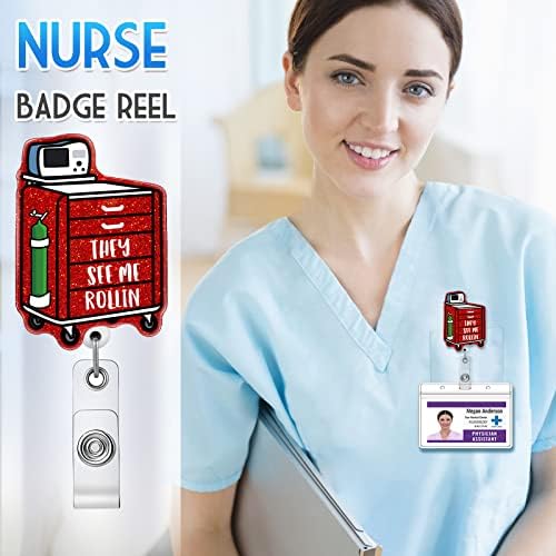 Plifal značka držač koluta uvlačenje sa ID klipom za Nurse Nursing Name Tag kartica Funny Vide Me