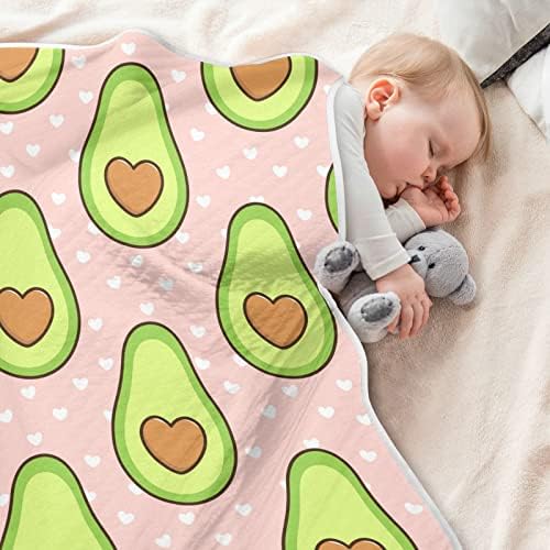 Swaddle pokriva od srca pamučna pokrivačica za dojenčad, primanje pokrivača, lagana mekana prekrivačica