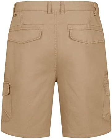 TACVASEN muške pamučne kratke hlače Classic-Fit Golf kratke hlače Ležerne prilike tereta sa 7 džepova