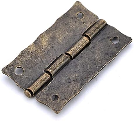 Brončana šarka ormarića za ladicu vrata ukrasna šarka za nakit za skladištenje drvenih kutija Hardver 2pcs