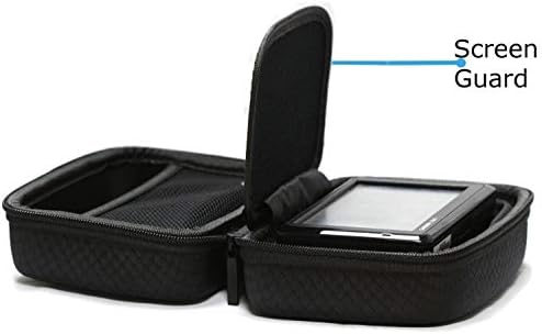 Navitech Crna tvrda GPS torbica kompatibilna sa TomTom Rider 550 motociklom 4.3 GPS
