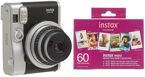 Fujifilm Instax Mini 90 Neo klasična Kamera, Kamera za trenutni Film, SAD-Crvena
