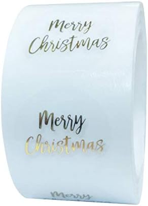 Nijedan / brend 100-500pcs Round Clear Merry Christmas Stickers Thank You Card Box paket naljepnica