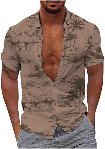 Hawaiian Shirts for Men, Mens Tropical Printed Button down Shirts Summer shirt shirt shirt Loose Fit Casual