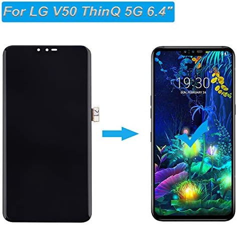 E-yiiviil LCD ekran kompatibilan sa LG V50 ThinQ 5G LM-V500 LM-V500N 6.4 LCD ekran osetljiv na dodir