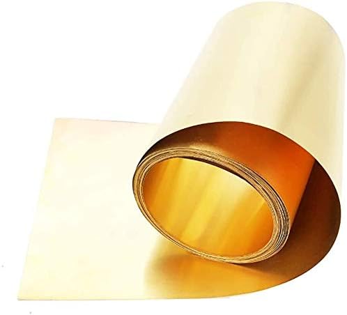 XUNKUAENXUAN Metal Bakar folija mesing folija Lim Band bakar pojas koža bakar metal Working 0.05 mm, 50mm mesing ploča