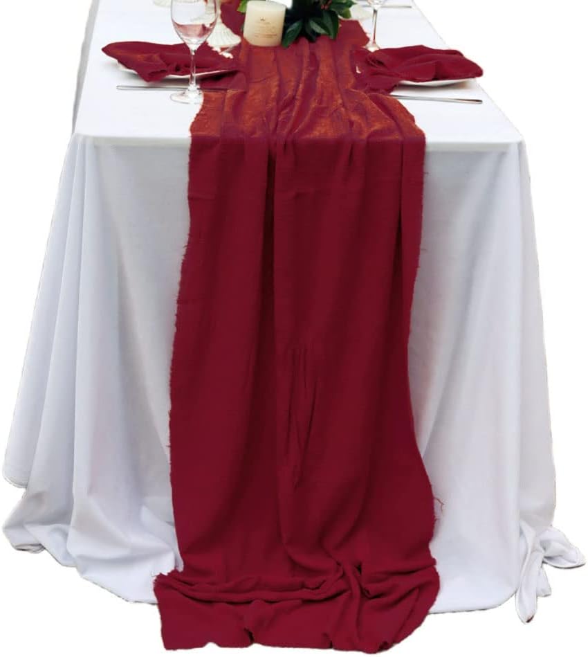 Trkač stola, trkač stola vrhunskog kvaliteta od pamuka sa resicama, savršen za događaje, zabave,vjenčanja, restorane i svakodnevnu upotrebu, 29 * 119 inča)