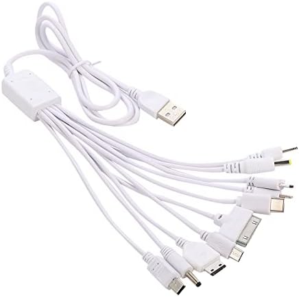 Sudroid 10 u 1 univerzalni multifunkcionalni kabl odgovara USB punjaču mobilni telefon MP4 ZAF bijeli
