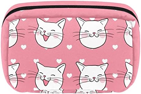 Ujedinjena torba za šminku, Pariz Eiffel Tower Valentines Pink Love Kozmetika Torba Portable Tote