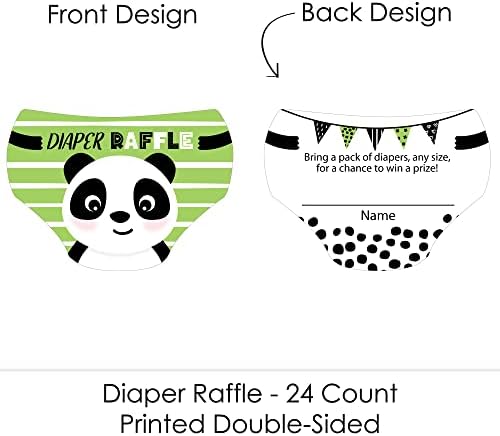 Big Dot of Happiness Party Like a Panda Bear - umetci za karte za tombolu u obliku pelena-aktivnosti