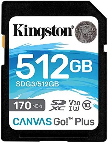 Kingston 512GB SDXC Canvas Go Plus 170mb/S čitanje UHS-I, C10, U3, V30 memorijska kartica