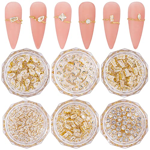 Zlatne čari za nokte Nail Art Cirkon Metal Gem Nail Art kristalni nakit dijamanti za Nail Art dekorativni