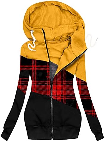 Zefotim zimski jakne za žene, casual podstavljene jakne klasične dugih rukava puni zip jakna Sherpa Fleece džepovi