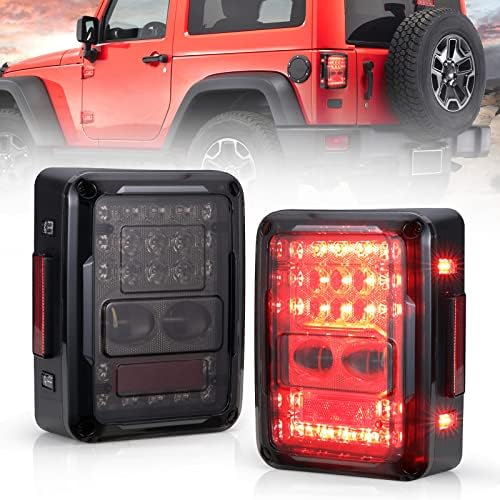BUNKER INDUST LED zadnja svjetla zamjena Kit za Jeep Wrangler JK JKU 2007-2018, Zadnja repna