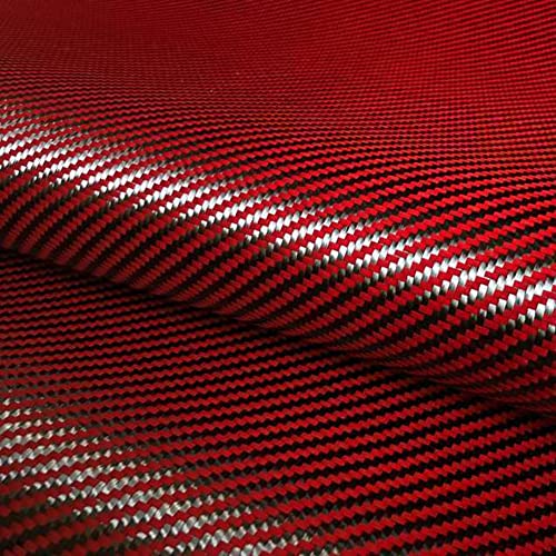 Crvene tkanine od karbonskih vlakana miješana karbonska tkanina 3k 200g 19,5 široka 39,4 duga