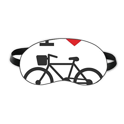 Volim crveni srčani bicikl uzorak za spavanje Shield Eye Shield Soft Night Poklopac za sjenilo