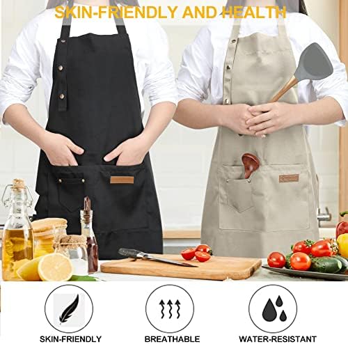YIUJEFDA kuhinja kuhanje pregača za žene muškarci sa džepovima odijelo za Chef konobarica slika umjetnik Baking