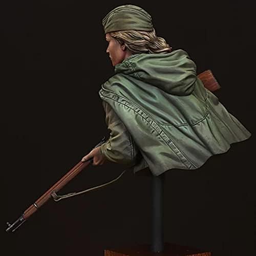 Goodmoel 1/10 iz Drugog svjetskog rata sovjetska ženska vojnička smola model grudi / Nesastavljeni i neobojeni komplet za livenje vojnika / Lw-7515