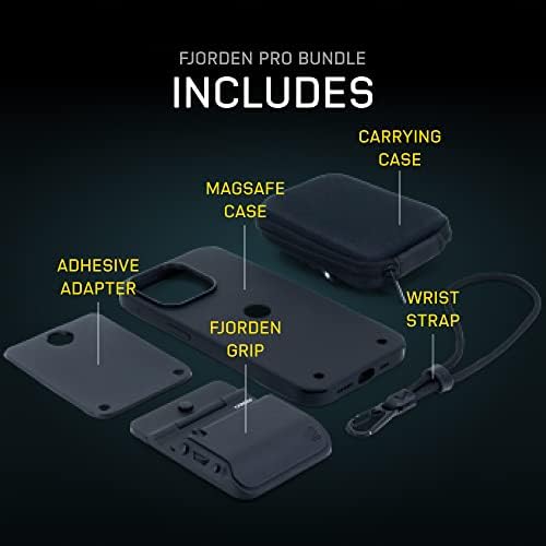 FJORDEN Pro Bundle za iPhone 14 Pro-uključuje držač kamere, futrolu za telefon kompatibilnu sa MagSafe, zelenu narukvicu, futrolu za držanje na preklop i ljepljivi Adapter
