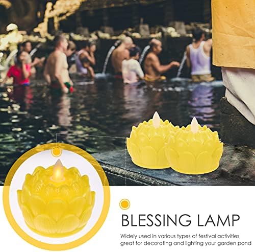 BalacOO 6pcs Lotus svetlo za sveće sveće bez putnika za punjenje čaja svetlo svijeće Glasanje tealight svježe