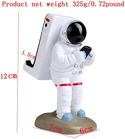 GoodksSop slatka smiješna stalak za mobitel, jedinstveni cool astronaut stil, izdržljiv materijal za smolu,