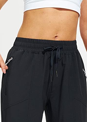 Libin ženske lagane Joggers pantalone brzo suvo planinarenje pantalone Atletski trening Track pantalone sa džepovima sa zatvaračem